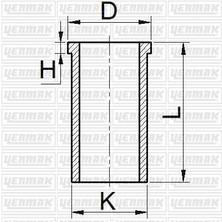Yenmak 51-65903-050 - Motor Gömleği R19 1.9 Dzl-Exp-Kng 0.50