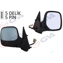 Gva 1045110 - Dış Dikiz Aynası Sağ Berlıngo-Partner 97 Elektrikli Isıtmalı Astarlı Konveks 5 Fiş VM-118EHPR