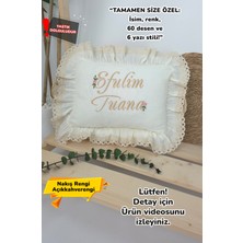 Müslin Yeni Doğan 4katlı Organik %100PAMUK Kişiye Özgü Nakışlı Hastane Çıkış Seti (Papatya Model-6)