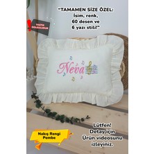 Müslin Yeni Doğan 4katlı Organik %100PAMUK Kişiye Özgü Nakışlı Hastane Çıkış Seti (Nota Model)