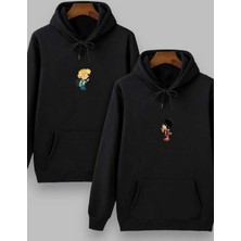 Sevgililer Günü Couple Çift Cedric-Chen Baskılı Beyaz Sweatshirt Sevgili Kombini