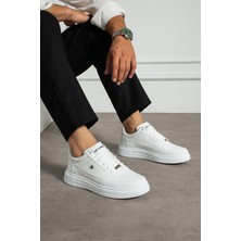 Erkek Sneaker F51 Beyaz Günlük Spor Ayakkabı Yüksek Taban Rahat Tasarım