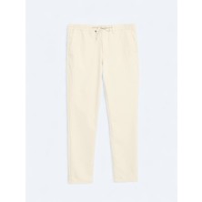 Koyu Bej Düz Dokuma Jogging Fit Casual Pantolon