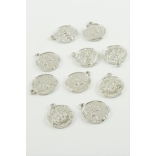 Ds-Derin Para Kolye Ucu Aparatı 1 Adet-Gümüş Rengi