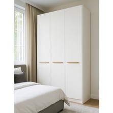 Cosmos 6 Raflı 3 Kapaklı Gardırop - 210 cm Y, 125 cm G - Genç Odası ve Yatak Odası Gardırop