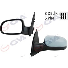 Gva 1090216 - Dış Dikiz Aynası Sol Corsa C 01 Elektrikli Isıtmalı Astarlı Asferik 5 Fiş VM-200EHPAL