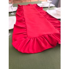 Etrafı  Fırfırlı Runner - Sıvı Itici Özlliğe Sahip