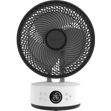 Fan Sefte® Masa Vantilatörü – 10 Inç Hava Sirkülasyonu, 12 Hız Hızı, Yatay ve Dikey