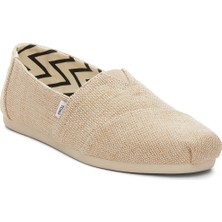 Kadın Espadril / Keten 10018279 Toms Alpargata Classic Heritage Canvas Natural Undyed
