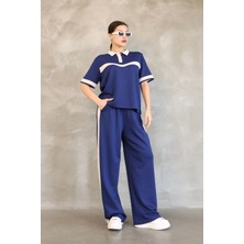 Garnili Polo Yaka Yumuşak Doku Modal Kumaş Eşofman Takım