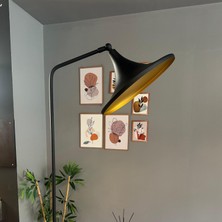 Siyah Lambader Düz Hareketli Başlık Modern Dekoratif Metal Oturma Odası Çalışma Odası