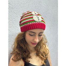 El Örgüsü Kardan Adam Işleme Noel Cristmas Bere