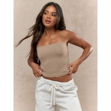 Kadın Ip Askılı Örme Body Bluz