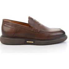 Kahve Hakiki Deri Erkek Casual Ayakkabı E01075619103