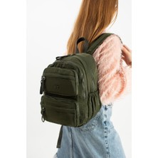Kadın Sırt Çantası Ultra Hafif Poliamid Kumaş Su Geçirmez Çok Cepli Günlük Sırt Çantası 35*25 cm