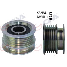 Gva 2811003 - Alternatör Kasnağı Rulmanlı Megane-Clıo Iı-Kangoo-Twng-Symbol Iı 01- 5 Kanallı K9K-K4M