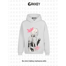 Arcane Lol Unisex Oversize Jinx Baskılı Şardonlu Sweatshirt