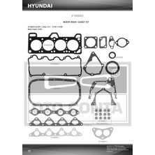 OTOCONTA Oto Conta Takım Contası Keçeli Hyundaı Accent 1.3 12V
