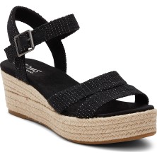 Kadın Sandalet 10020749 10020758 Toms Audrey Metallic Linen Stripe