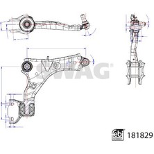 Salıncak On Sag Alt Dıscovery Sport L550 Range Rover Evoque L538