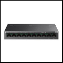Tp-Lınk LS1210P, 8 Port Poe Megabit, 2 Port Gigabit, 96W, Yönetilemez Masaüstü Switch