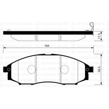 Ön Fren Balata Nıssan Skystar 2.5l YD25DDTI D22 4x2 4x4 03- / Pathfınder 3.2l QD32ETI R50 4x4 97-04