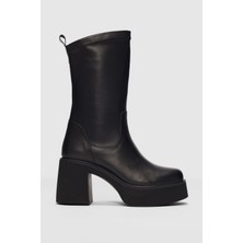 Liora Yüksek Ökçeli Kadın Streç Bot-Siyah