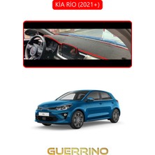 Kia Rio 2021+TORPİDO Koruma Halısı Kırmızı Kenar