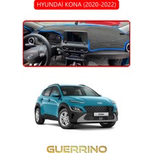 Hyundai Kona 2020-2022TORPİDO Koruma Halısı Kırmızı Kenar