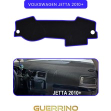 Volkswagen Jetta (2010+)TORPİDO Koruma Halısı Mavi Kenar