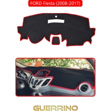 Ford Fiesta (2008-2017)TORPİDO Koruma Halısı Kırmızı Kenar
