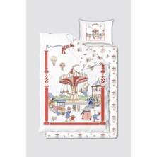 Atelier Babbi Funfair Bebek/Çocuk Nevresim Takımı %100 Pamuk 160 x 220 cm Mavi Desenli