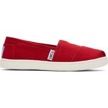 Kız Çocuk Espadril / Keten 10010534 Toms Aclass Canvas Red 30-36