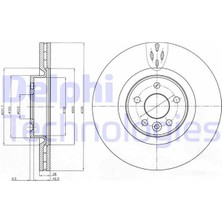 Delphı BG9077C - On Fren Dısk Aynası Havalı Volvo S60 Iı 10 15 S80 Iı 06 V60 I 11 15 V70 Iıı 07 15 XC70 Iı 09 15 336CM Cap