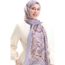 Etnik Desenli Soft Şal 70296-10 Gri Hardal