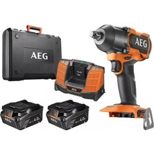 AEG BSS 18MTF12BL-402C 1/2 Akülü Darbeli Somun Sıkma ve Sökme Makinesi 785Nm 18V 4Ah
