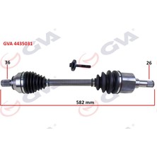 Gva 4435031 - Ön Aks Komple Sol Ford Focus Iı 1.6tdci 04 11-Cmax 1.6tdci 04 11 Volvo S40 Iı 04 12 S40 Iı 544 05 12 V50 545 05 12 1.6d-1.8-2.0d 26×36X583MM