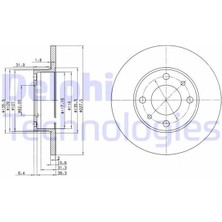 Delphı BG2147 - Ön Fren Aynası M131 1600 227×10.8X4DL