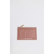 Kroko Desen Fermuar Cep Bölümlü Kadın Kartlık