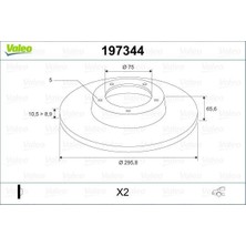 Valeo 197344 - Fren Dıskı Arka Bmw E81 E87 E90