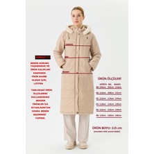 Günay Karaca Kadın Kışlık Kaban Şişme Kapitone Kalın Elyaflı 20232