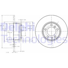 Delphı BG2430 - Fren Dıskı On Bmw E34 88 96
