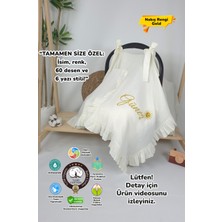 Müslin Yeni Doğan 4katlı Organik %100PAMUK Kişiye Özgü Nakışlı Hastane Çıkış Seti (Güneş Model-2)