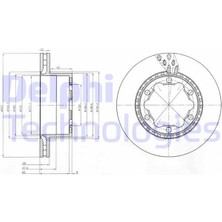 Delphı BG9015 - Fren Dıskı Arka Mercedes Sprınter B906 B907 . Vw Crafter 30-35-50 Cıft Teker
