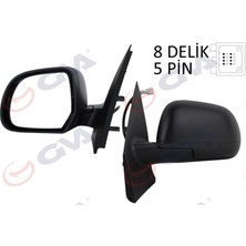Gva 1019200 - Dış Dikiz Aynası Sol Dokker-Lodgy 12 Elektrikli Isıtmalı Konveks 5 Fiş VM-6803EHL