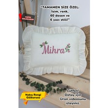 Müslin Yeni Doğan 4katlı Organik %100PAMUK Kişiye Özgü Nakışlı Hastane Çıkış Seti (Güllü Mode-3)