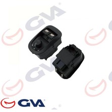 Gva 8043005 - Cam Açma Anahtarı Sol Peugeot 206-PARTNER 98-07 Çiftli-Çerçeveli - Ayna Ayarlı