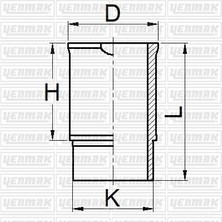 Yenmak 51-05902-000 - Motor Gömleği Std R12 1300 Cc.