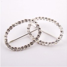 Zero Drnds Taşlı Kemer Tokası-gümüş Rengi