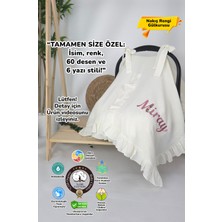 Müslin Yeni Doğan 4katlı Organik %100PAMUK Kişiye Özgü Nakışlı Hastane Çıkış Seti (Papatya Model-12)